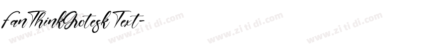 FanThinkGrotesk Text字体转换